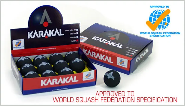 Piłka do gry w squasha - Karakal Red Dot - Ziba.pl