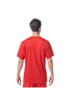 T-shirt męski do gry w badmintona - Yonex 10517EX Ruby Red - Ziba.pl