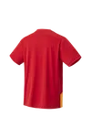 T-shirt męski do gry w badmintona - Yonex 10517EX Ruby Red - Ziba.pl