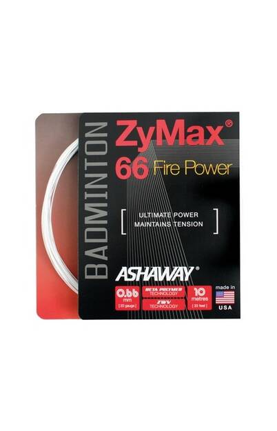 Ashaway ZyMax 66 Fire Power - naciąg do rakiety badmintonowej - ziba.pl