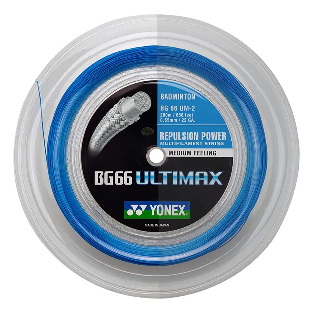 Yonex BG 66 Ultimax Blue - Naciąg do rakiet badmintonowych - ziba.pl