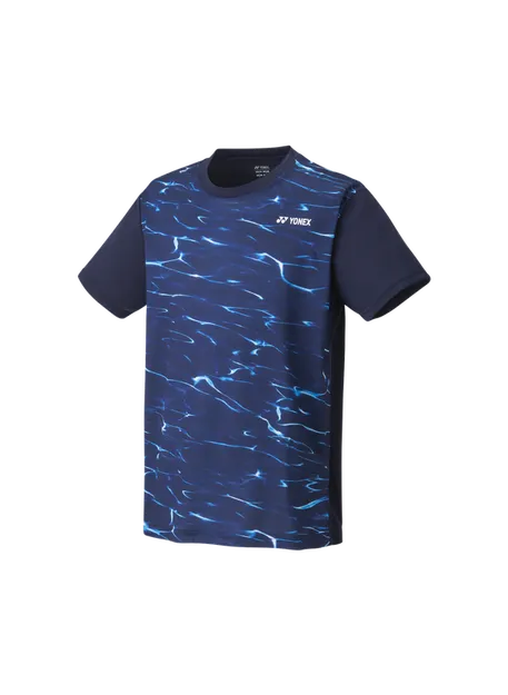 Męski t-shirt do gry w badmintona - Yonex 16639EX Navy Blue - Ziba.pl