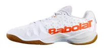 Babolat Shadow TOUR White/Light Grey - Męskie buty do gry w Badmintona lub Squasha - ziba.pl